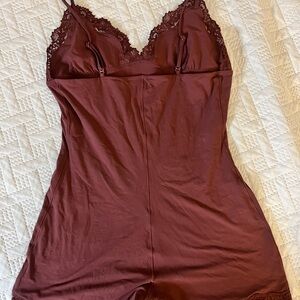 SKIMS Triangle Lace Onesie size XL